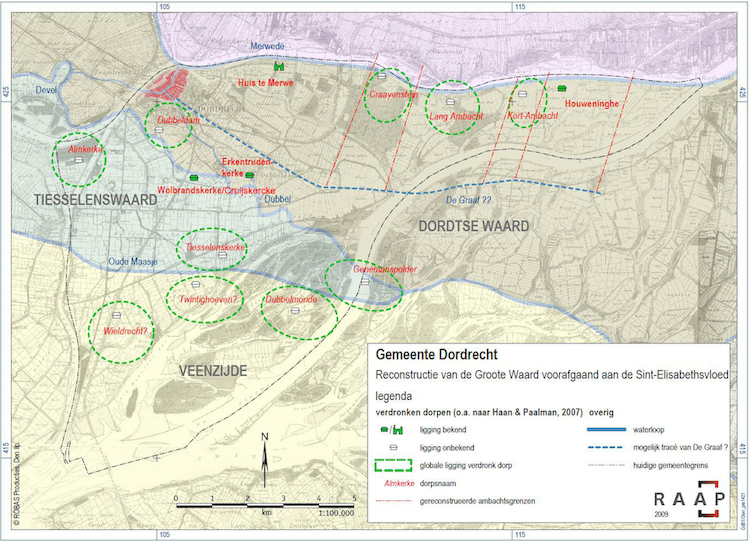 Reconstructie van de Grote Waard (2009) voorafgaand aan de Sint Elisabethsvloed