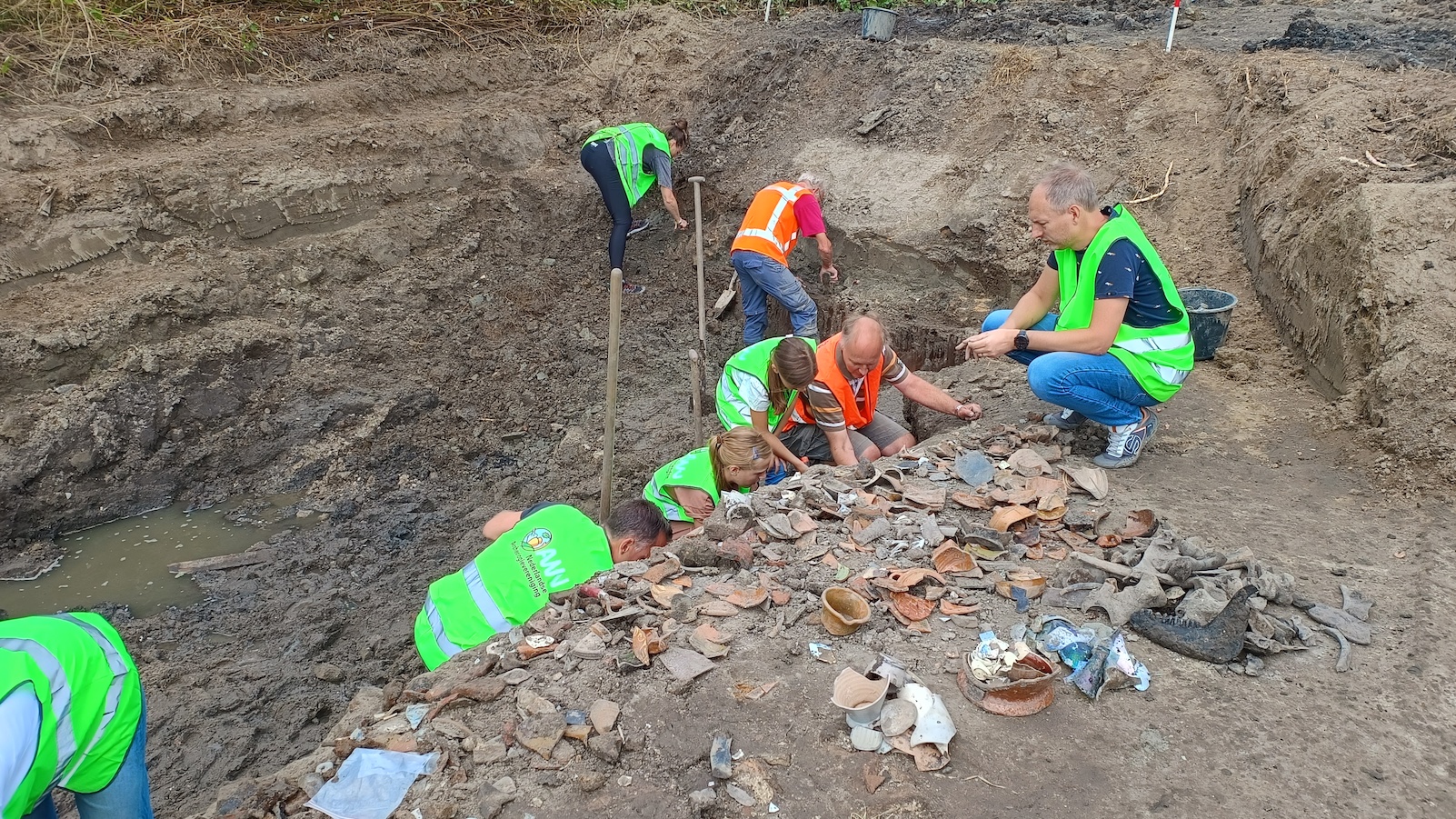 Opgraving buitenplaats Groenhove, augustus 2024