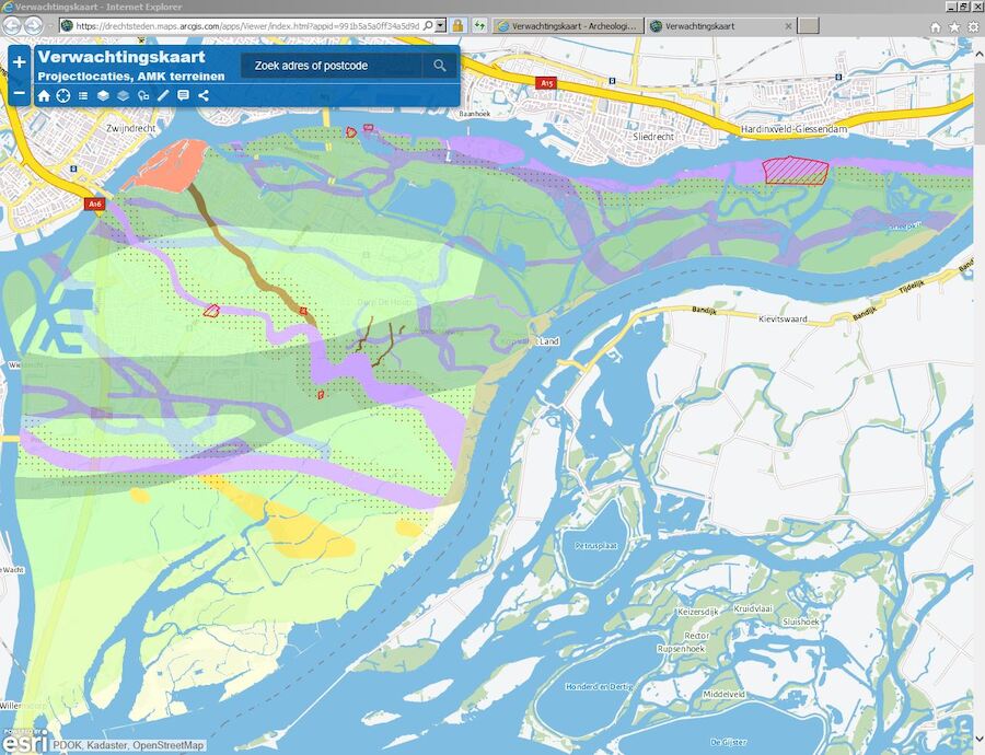 Archeologische verwachtingskaart Dordrecht