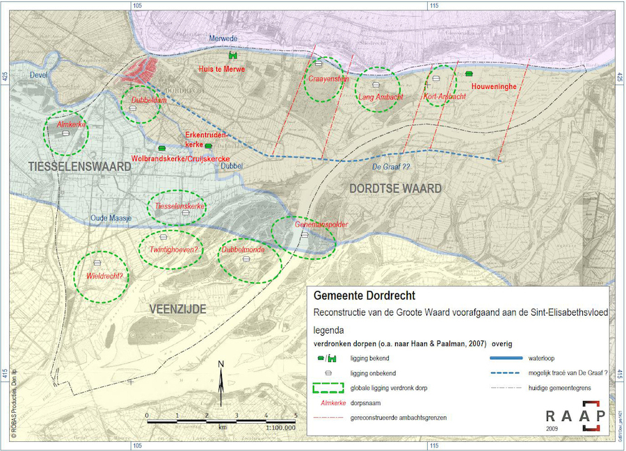 Reconstructie van de Grote Waard (2009) voorafgaand aan de Sint Elisabethsvloed